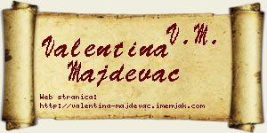 Valentina Majdevac vizit kartica